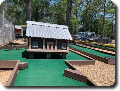 mini golf cabin