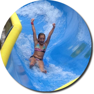 GIRL HAPPY SLIDE